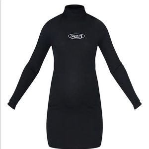 PLT Maternity High Neck Ribbed Dress NWOT